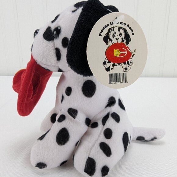 Art's Toy Firefighter Dalmatian Puppy Dog Bean Bag Plush 6" Stuffed Animal 911 - Picture 3 of 9